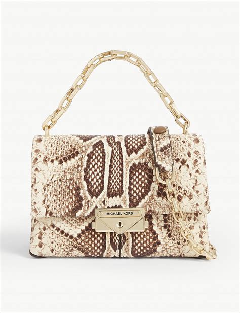 michael kors women handbag snake lether|michael kors cece bag.